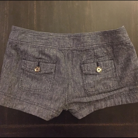 BUNDLE: Express Button Shorts - Tan & Jean - Picture 5 of 5